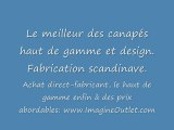 Canapés design et haut de gamme, fabrication scandinave