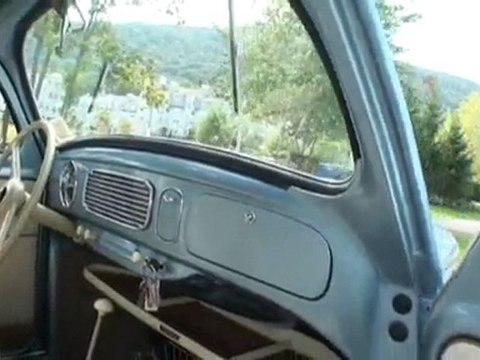Classic 1955 VW Beetle Bug Iris Blue Sedan Restored Vallone