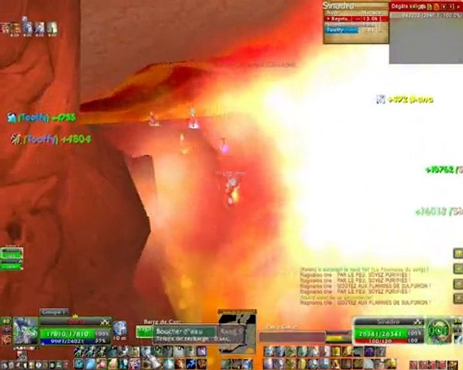 Molten Core Ragnaros 2 men, arms warrior / restau shaman