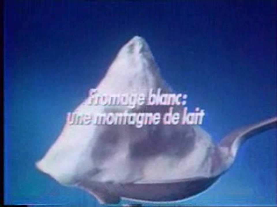 Pub année 80 fromage blanc