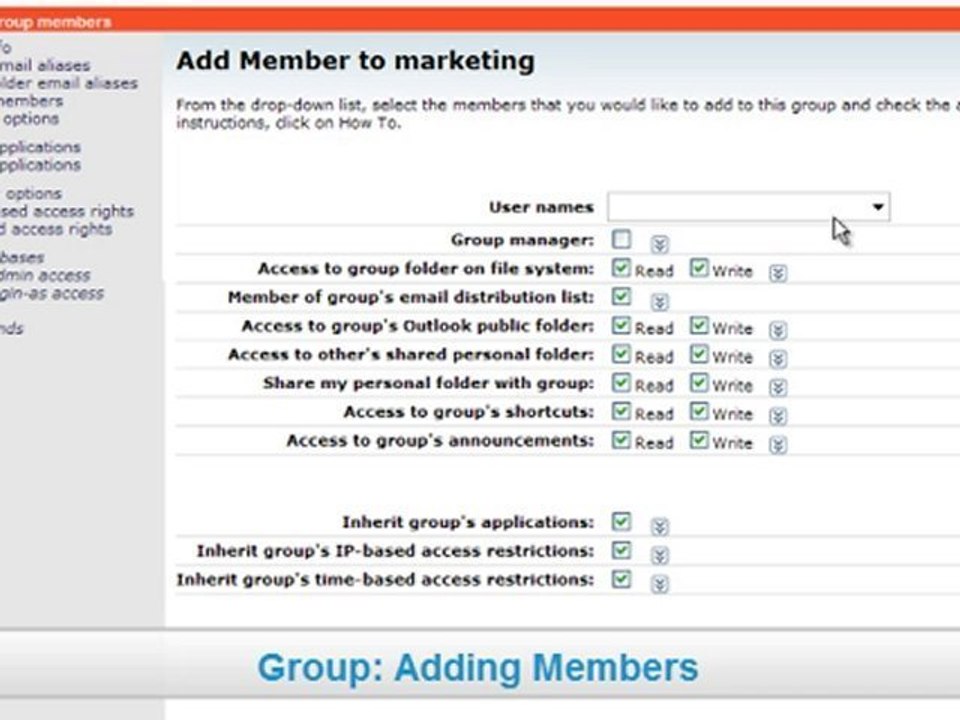 OS33 Self-Admin features for MSP's clients