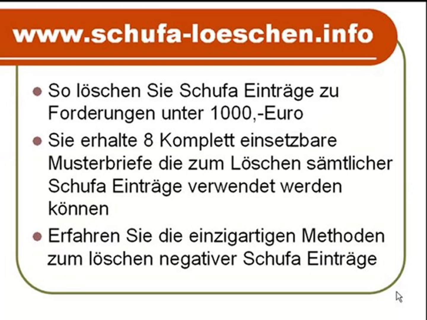 Schufa Eintrag Vorzeitig Löschen Musterbrief