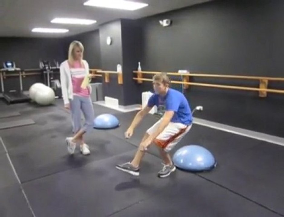 BOSU 1-Legged Squat with Glide