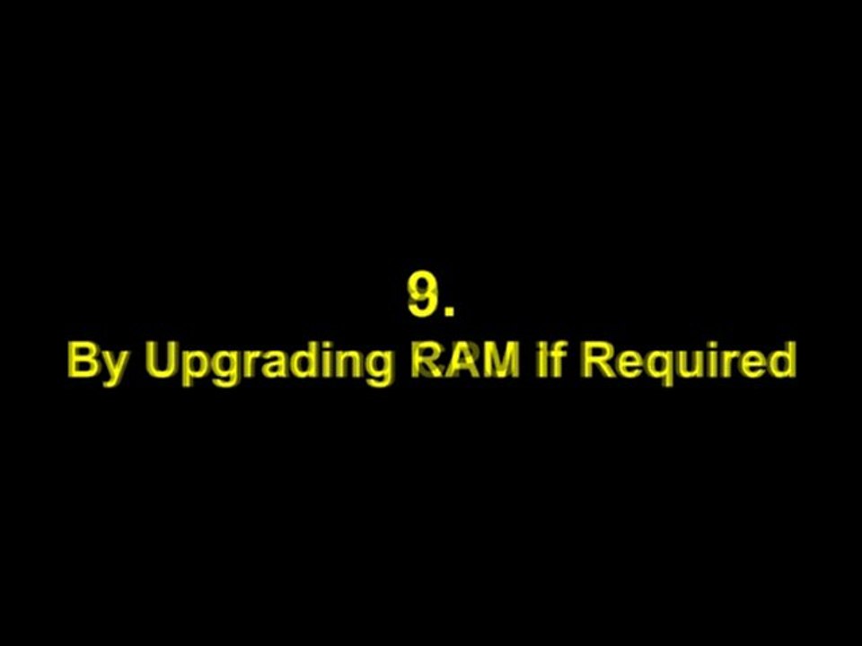 How to speed up performance windows vista tips and tricks