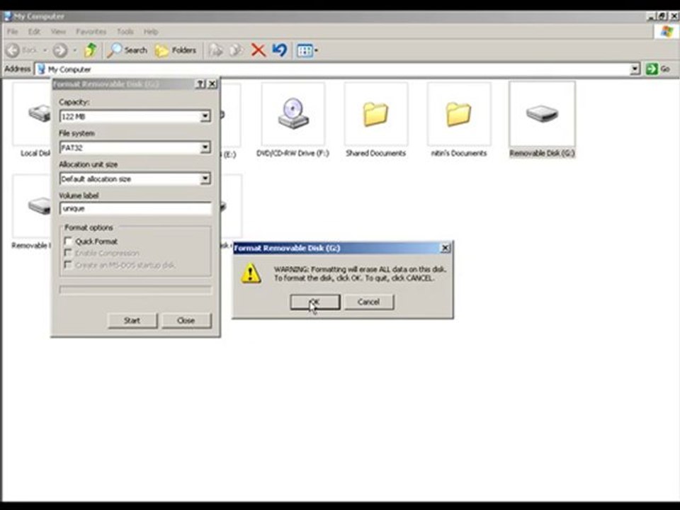 Processing a camera or Phone Memory Format