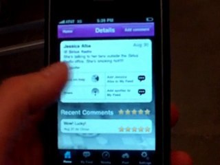 Jessica Alba on the Celeb Spotter iPhone app!