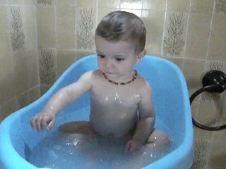 Assis dans mon bain