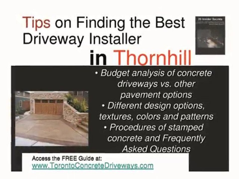 Thornhill Concrete Driveway and Patio