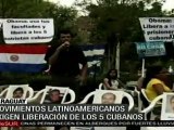 Reclaman en Sudamérica libertad de cinco cubanos presos en