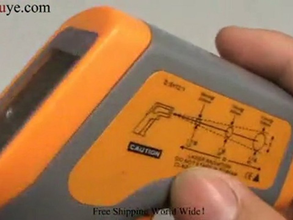 Gun Shape IR Infrared Thermometer with Laser Pointer   ...