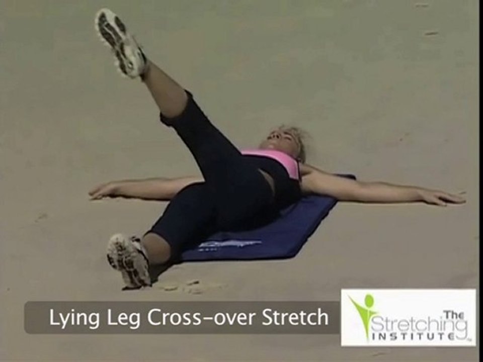 Lower Back Stretches, Leg Cross-over Lower Back Stretch