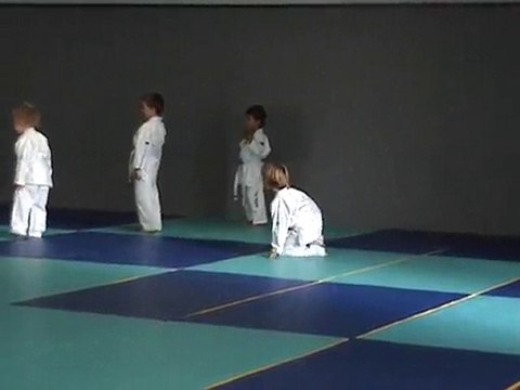 1er cours de judo: Les petits kangourous!
