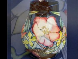 Moorcroft Pottery Golden Jubilee jug B&W Thornton Stratford