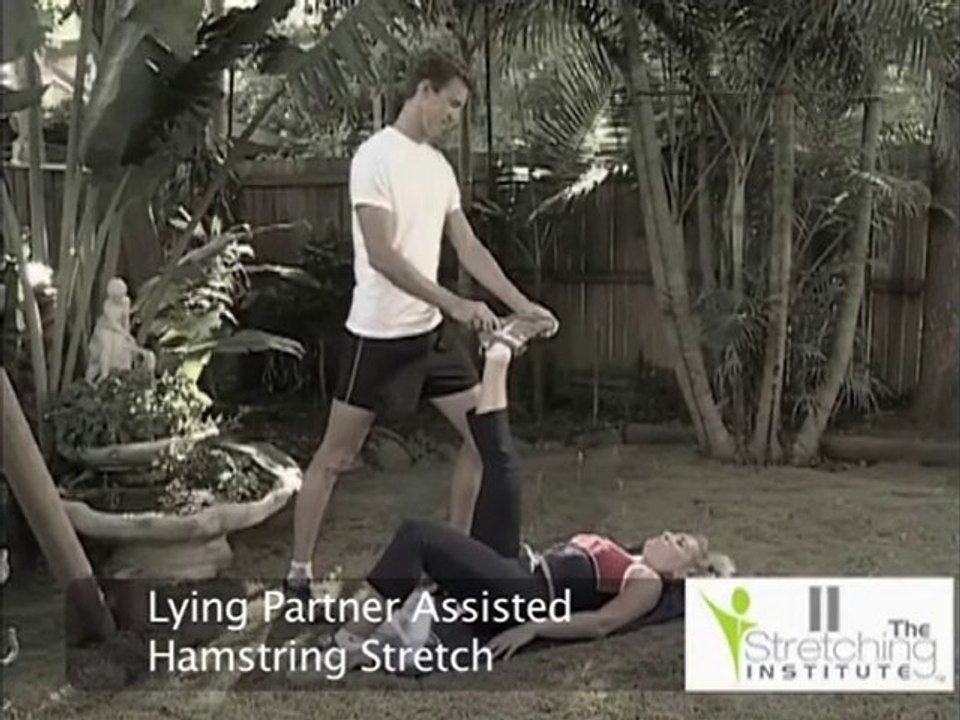 Hamstring Stretch, Partner Assisted Hamstring Stretch Video - video ...