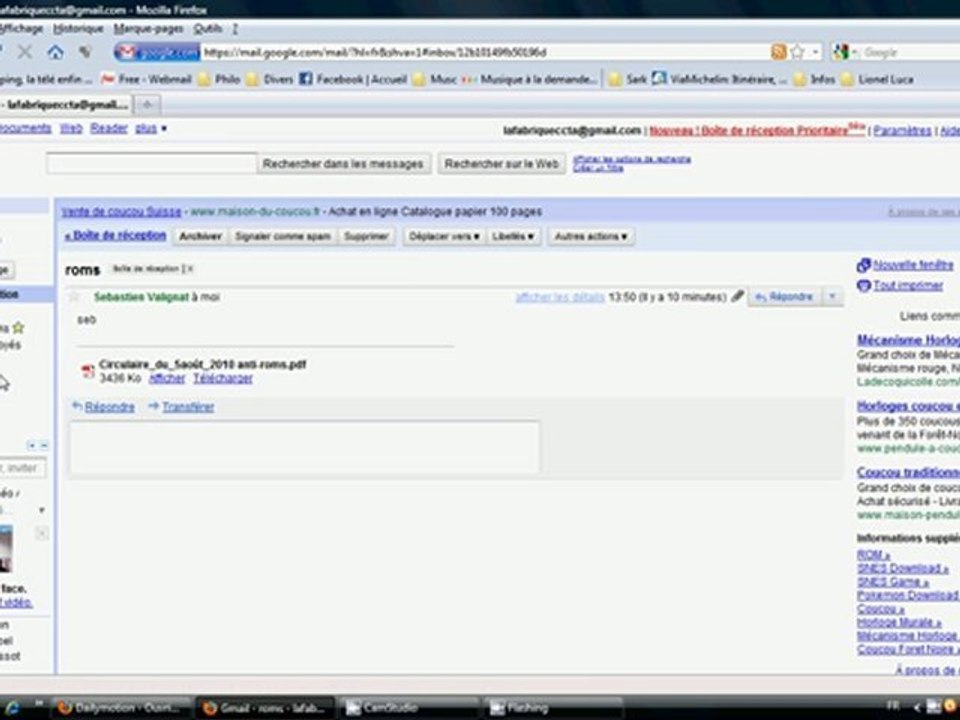 tutoriel: importer des fichiers de gmail dans google doc