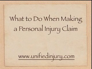 Making a Personal Injury Claim