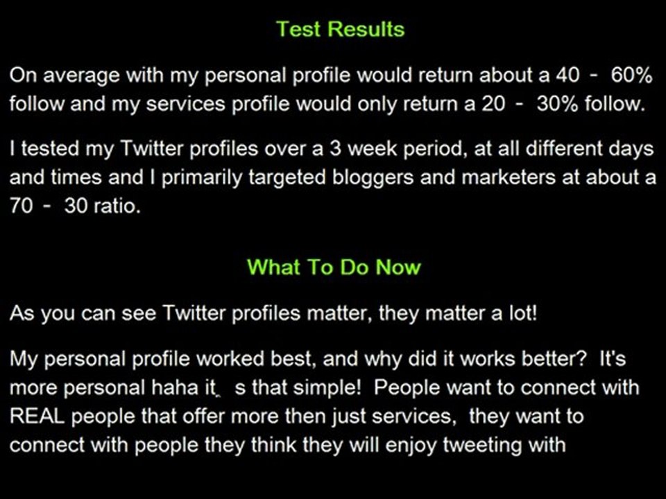 How Important Are Twitter Profiles?