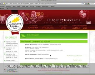S'inscrire au Concours Général Agricole  en ligne