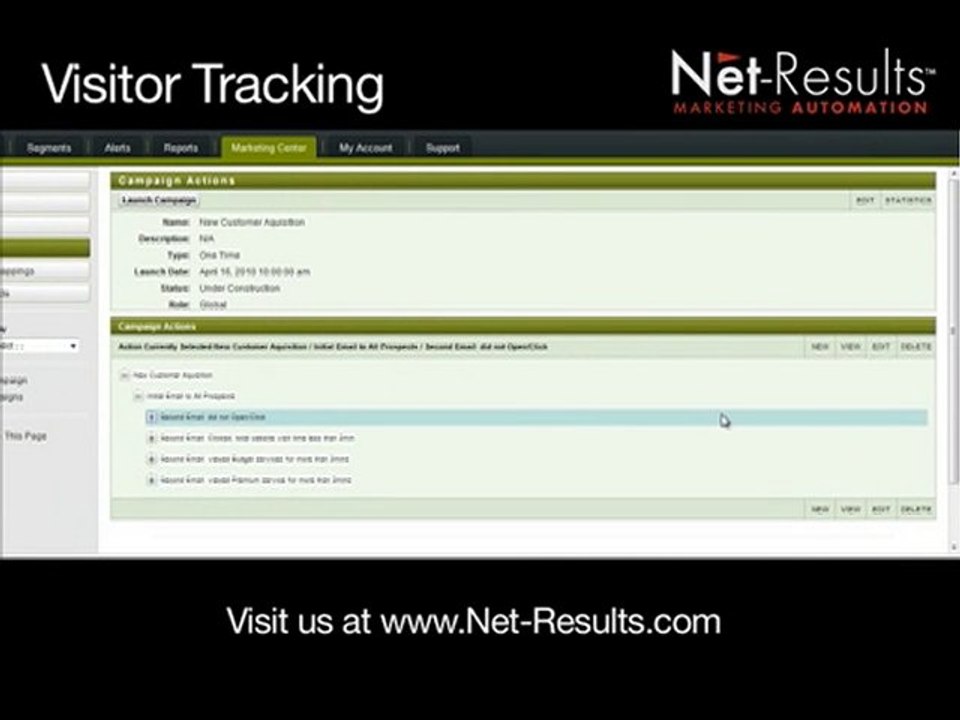 Net-Results Marketing Automation - Visitor Tracking