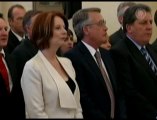 Julia Gillard Sworn in as Australia's Prime Minister