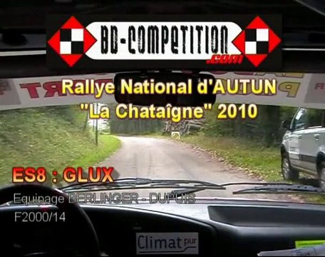 RALLYE NATIONAL AUTUN LA CHATAIGNE 2010 - ES8 GLUX