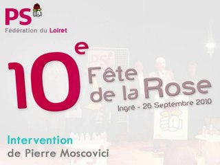 Fête de la Rose 2010 : Pierre Moscovici (3)