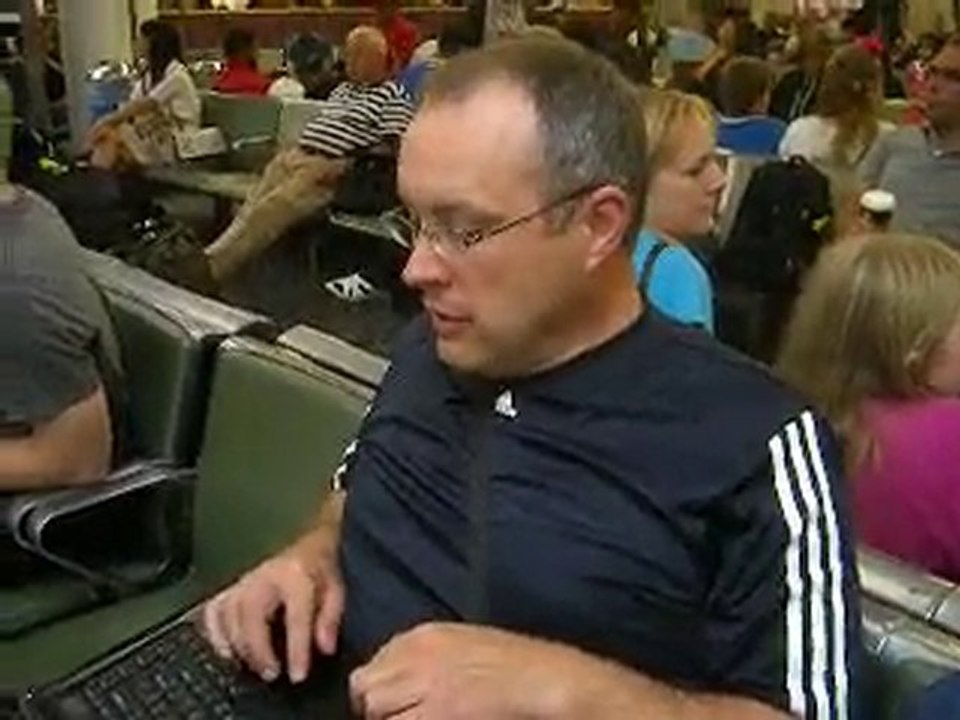 Dan et Hélène waitting in London-Heatrow