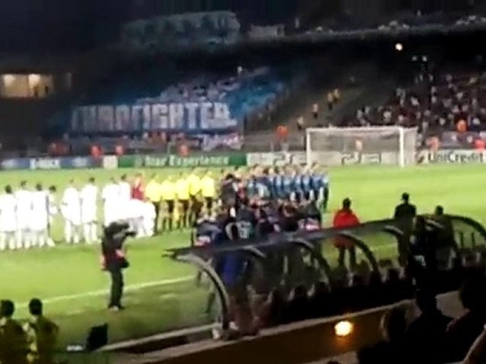 CHANTS LYONNAIS OL VS SCHALKE 04 + MUSIC LEAGUE DES CHAMPION