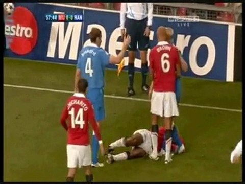 Manchester UTD v Rangers - Antonio Valencia Breaks His Ankle