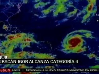 Huracán Igor alcanza categoría 4