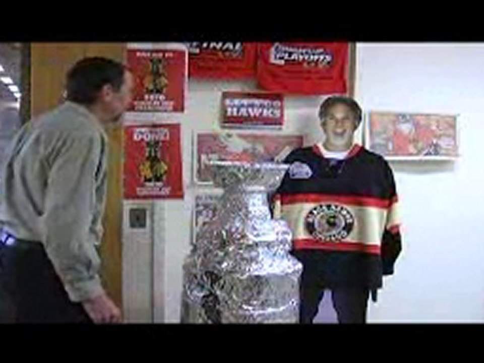 Chicago Blackhawks fan birthday video
