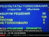 Convocan elecciones presidenciales de Bielorrusia para el 19