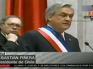 Piñera sin propuestas claras pide reconocimiento a mapuche