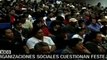 Organizaciones sociales mexicanas cuestionan festejos oficia