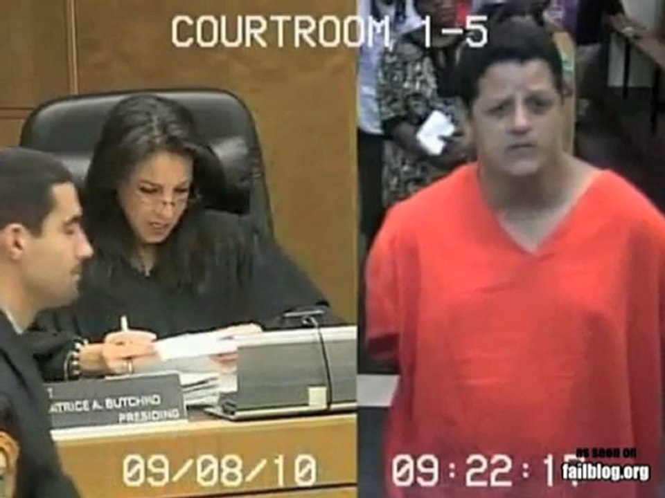 Courtroom Composure FAIL