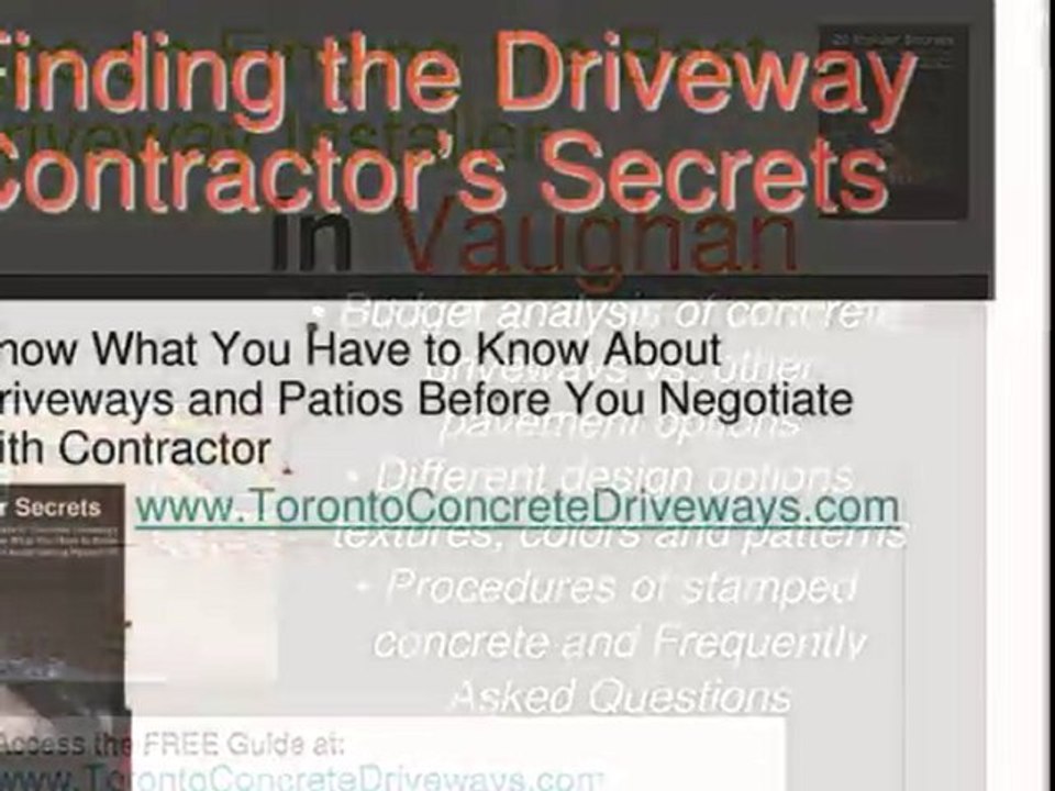 Vaughan Concrete Driveway