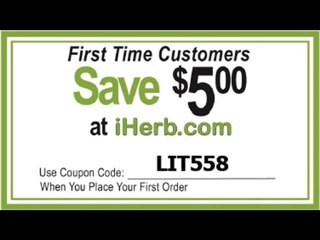 iherb coupon LIT558 -$5 off your first purchase at iherb.
