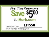 iherb coupon LIT558 -$5 off your first purchase at iherb.