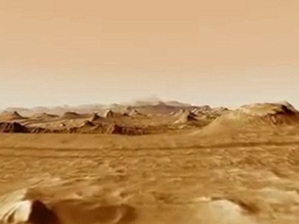 Survol de mars en 3d