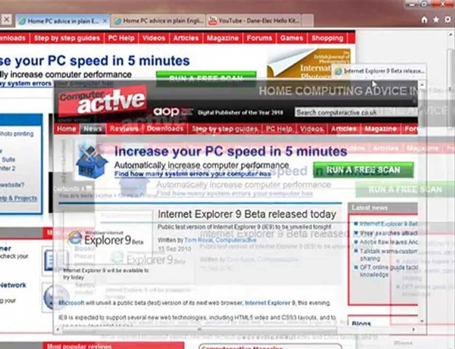 Internet Explorer 9 Preview