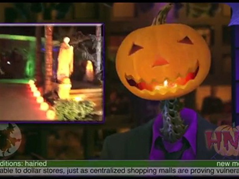 Cheap Halloween Lights from Dollar Store Pumpkins
