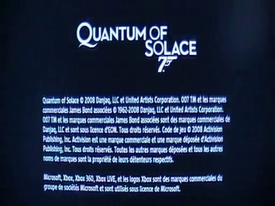 First Level - Test - 007 Quantum of Solace - Xbox 360