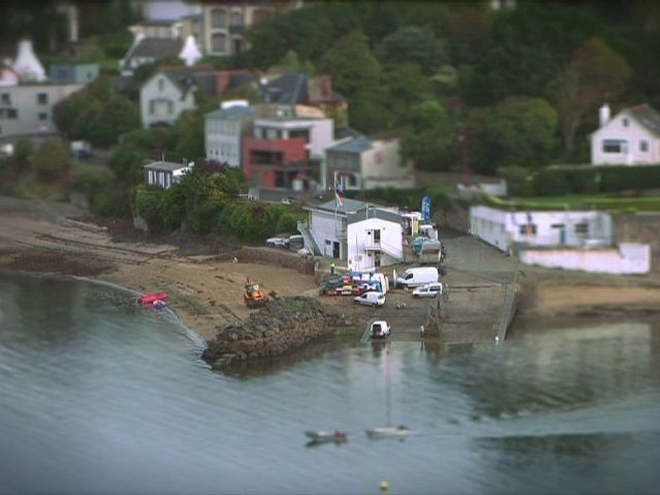 Effet Tilt&Shift Brest et le relecq-Kerhuon en miniature
