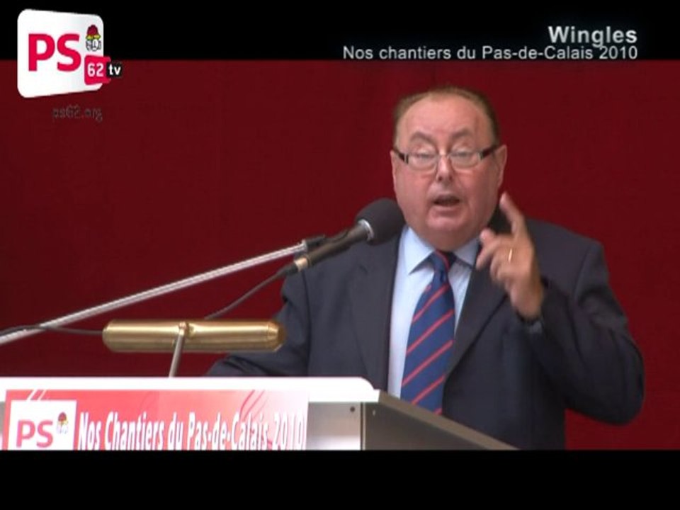 INTERVENTION DE DOMINIQUE DUPILET PRESIDENT DU CG62