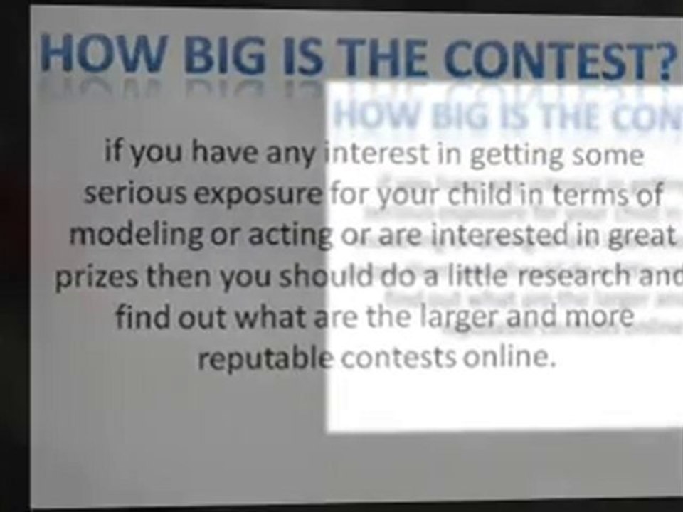 Cute Baby Contest Tips