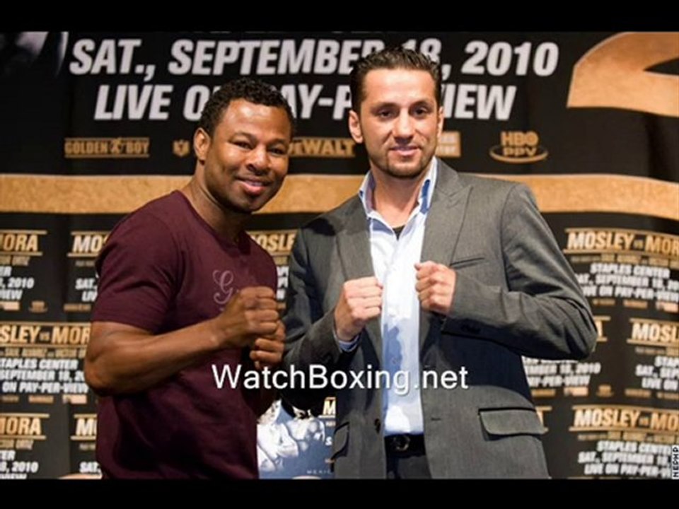 watch Shane Mosley vs Sergio Mora Jr online live Sept 18th