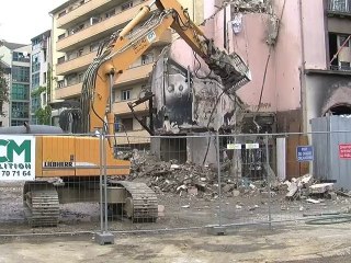 Strasbourg : Démolition de l'hôtel Ibis