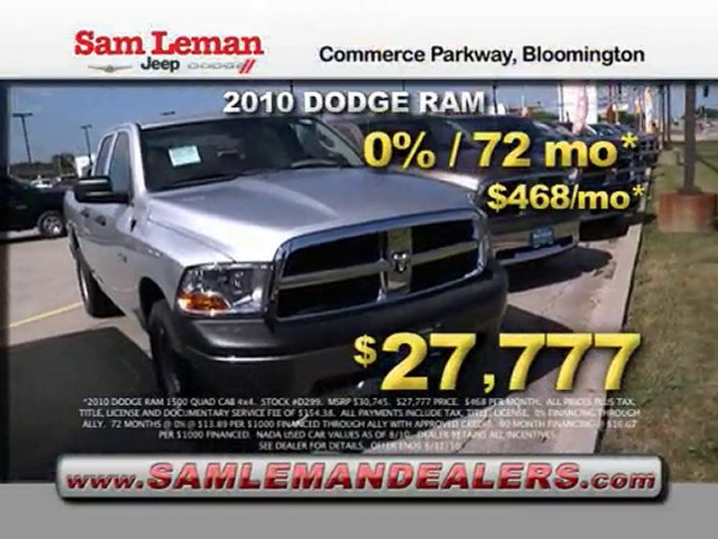 Sam Leman Dodge >> September 2010 Tv Sam Leman Dodge Bloomington Il Video Sam Leman Dodge >> September 2010 Tv Sam Leman Dodge Bloomington Il Video