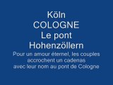 Lovelocks  Cologne cadenas pont Hohenzöllern juillet 2010