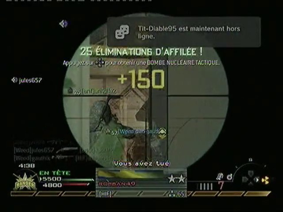 Modern warfare 2 bombe nucléaire 2 !